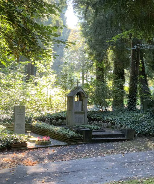 Teil des Werler Parkfriedhofs